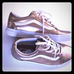 Metallic Old Skool Gold Vans 6.5